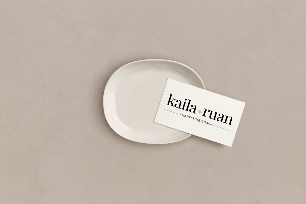 Kaila Ruan Business Card Mockup